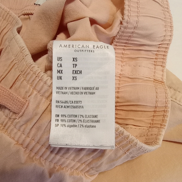 American Eagle Salmon Men's Short Elastic Waistband Pockets Size XS - Picture 6 of 11